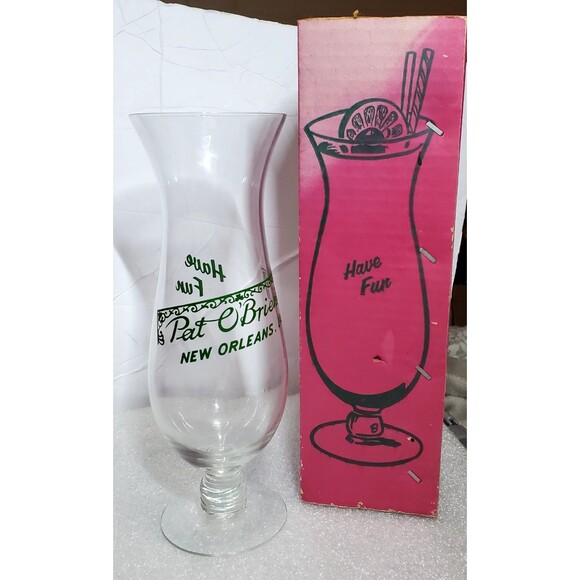 Vintage Pat O\'Brien\'s Hurricane Glass 10\